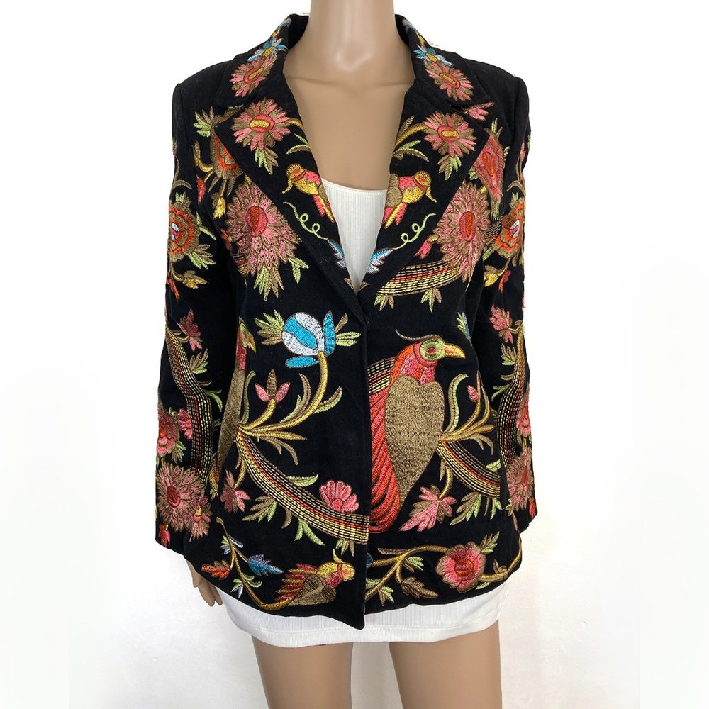 Paparazzi Embroidered Birds of Paradise Jacket